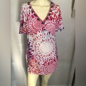 Robert Graham Ladies 100%Silk Tunic Top Size M